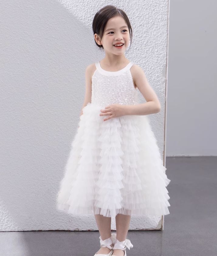 [Preorder] White Swan Layered Dress