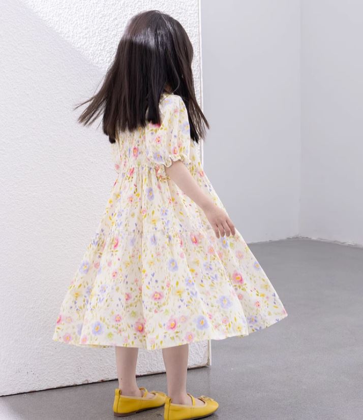 [Preorder] Shirred Collar Tiered Dress