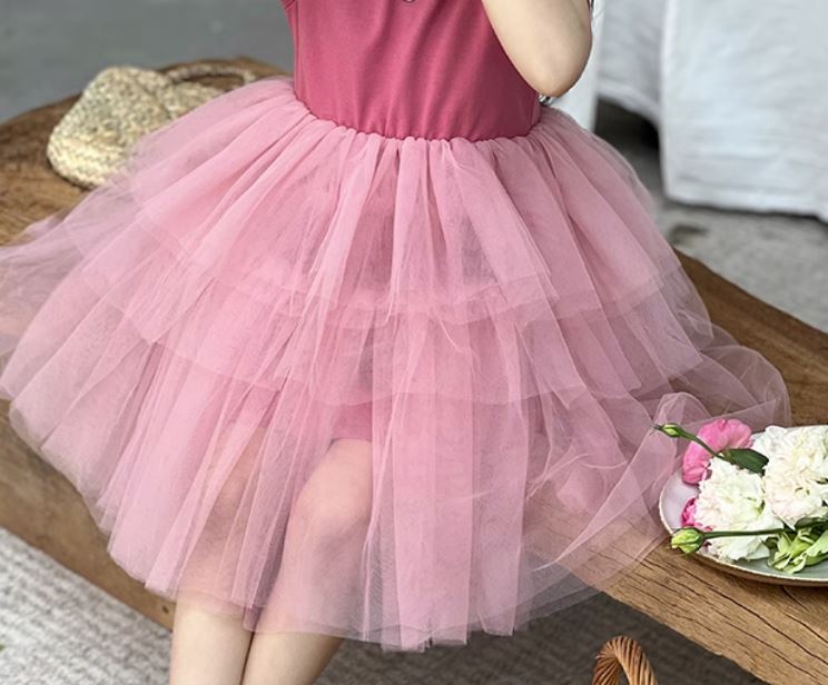 [Preorder] Tshirt Layered Tulle Dress