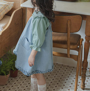 [Preorder] Muffin Denim Suspender Dress