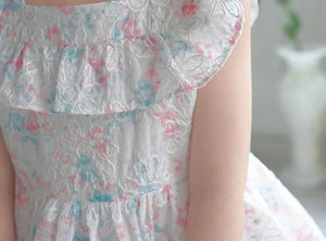 [Preorder] Embroidered Square Collar Dress