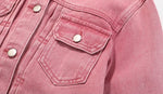 Load image into Gallery viewer, [Preorder] Washed Pink Denim Jacket
