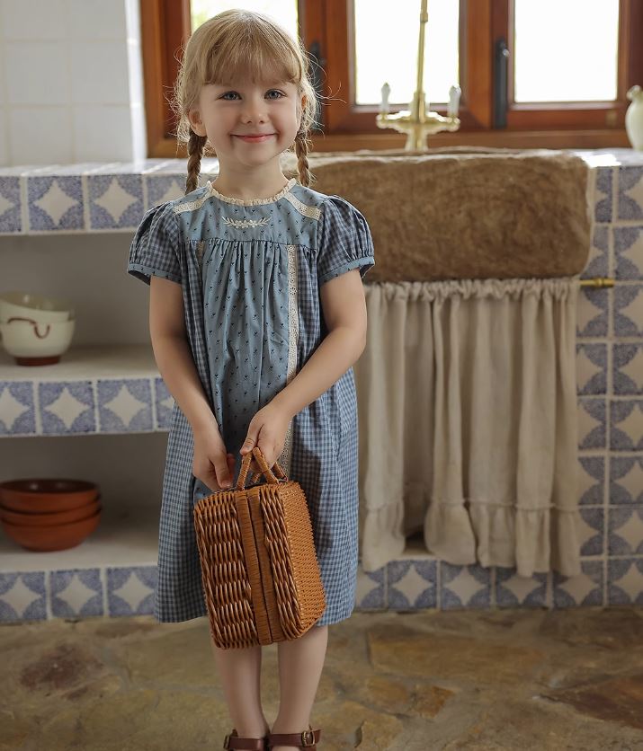 Hollow Webbing Spliced Dress