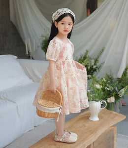 [Preorder] Hollow Back-Tie Floral Dress