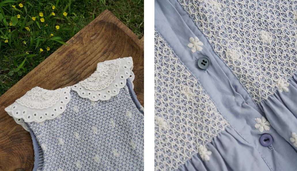 [Preorder] Double-Layer Collar Buttons Dress