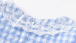 Load image into Gallery viewer, Lace-Trimmed Checkered Dress
