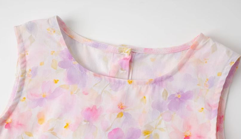 [Preorder] Printed Floral Vest Dress