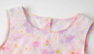[Preorder] Printed Floral Vest Dress