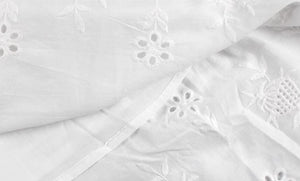 [Preorder] Drop Shoulder Eyelet Hem Dress
