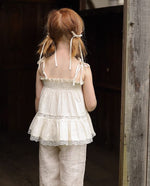 Load image into Gallery viewer, [Preorder] Shoulder-Tie Tiered Lace Top
