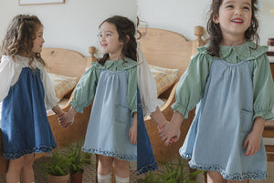 [Preorder] Muffin Denim Suspender Dress