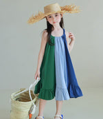 Load image into Gallery viewer, [Preorder] Triple Colors Ruffle Hem Dress
