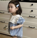 Load image into Gallery viewer, [Preorder] Lace Square Collar Romper
