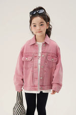 Load image into Gallery viewer, [Preorder] Washed Pink Denim Jacket
