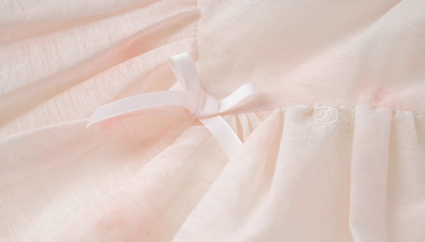 [Preorder] Bows & Embroidery Vest Dress