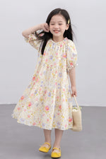 Load image into Gallery viewer, [Preorder] Shirred Collar Tiered Dress
