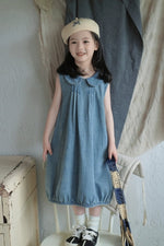 Load image into Gallery viewer, [Preorder] Doll Collar Denim Bud Dress
