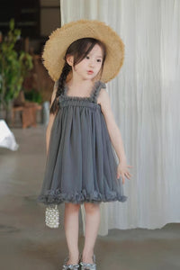 [Preorder] Straps Solid Tulle Dress