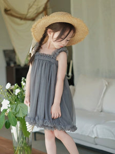 [Preorder] Straps Solid Tulle Dress