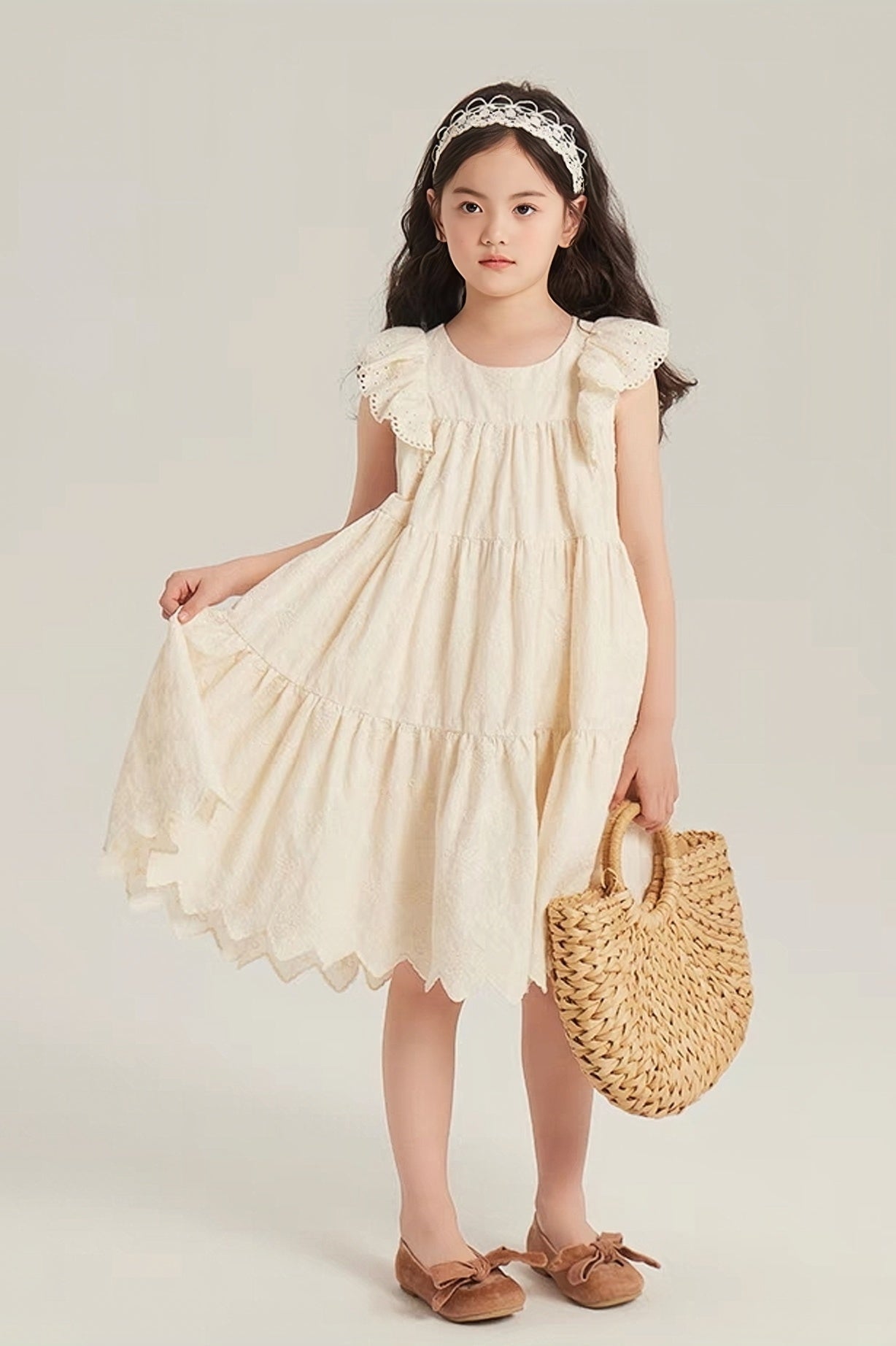 [Preorder] Wavy Hem Tiered Dress