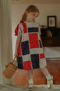 [Preorder] Colorblock Cherry Dress