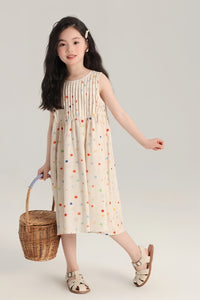 [Preorder] Colored Polka Dots Vest Dress