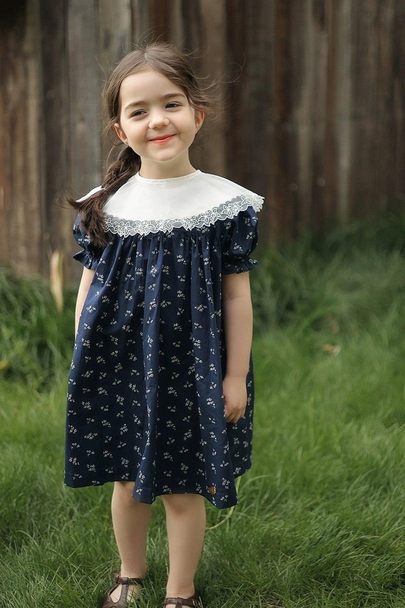 [Preorder] Detachable Collar Florette Dress