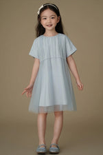 Load image into Gallery viewer, [Preorder] Trumpet Sleeve Lace Mesh Dress
