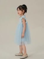 Load image into Gallery viewer, Morning Whispers Tulle Cheongsam Dress - Blue
