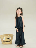 Load image into Gallery viewer, [Preorder] Carefree Denim Top &amp; Bottom Set
