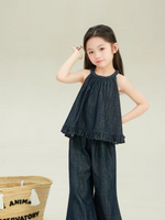 Load image into Gallery viewer, [Preorder] Carefree Denim Top &amp; Bottom Set
