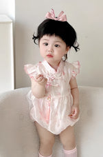 Load image into Gallery viewer, BlushPetal Flutter Cheongsam Romper
