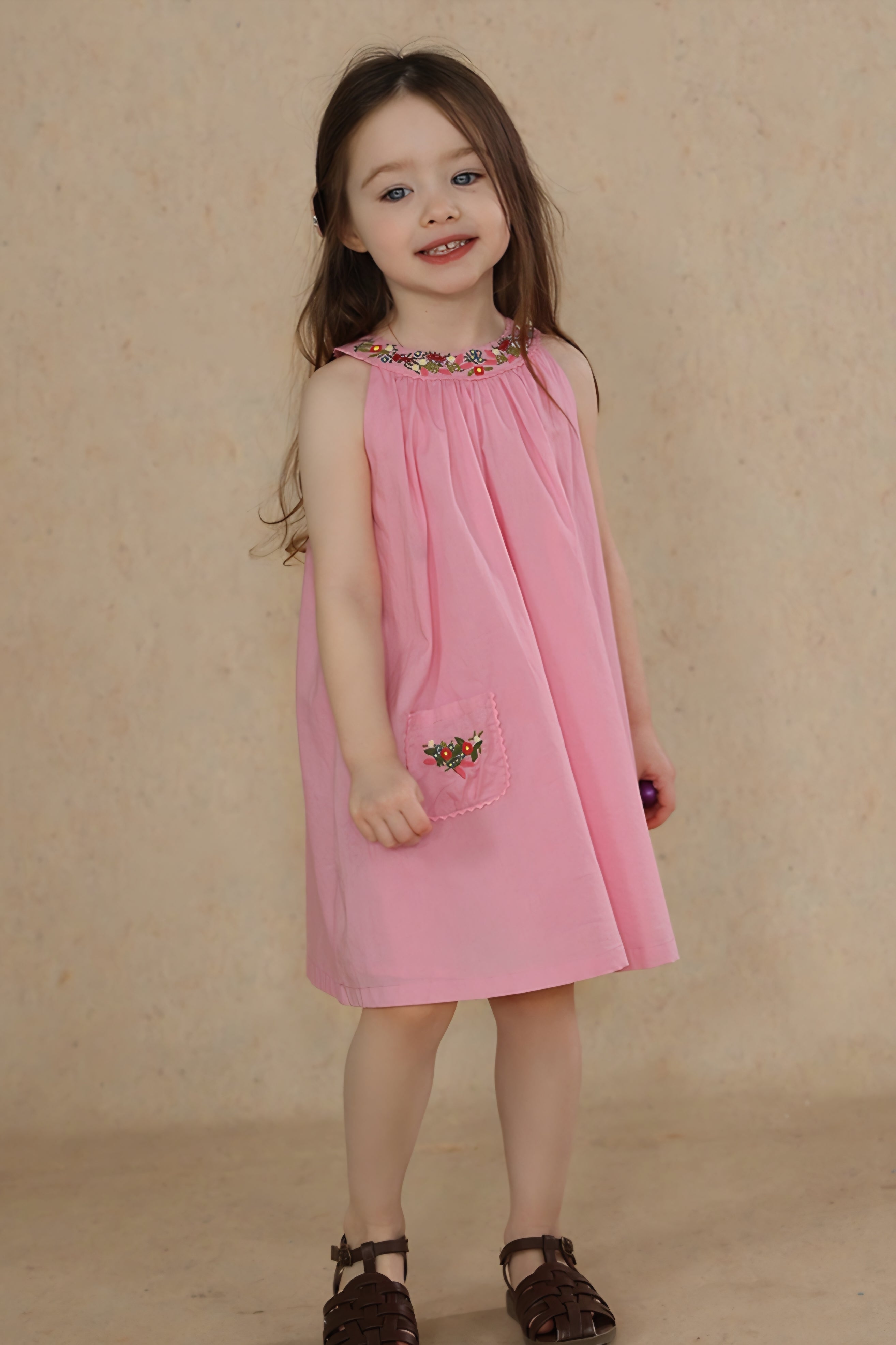 [Preorder] Collar Embroidery Dress