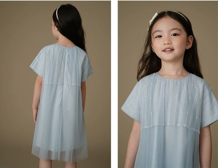 [Preorder] Trumpet Sleeve Lace Mesh Dress