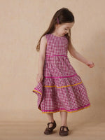 Load image into Gallery viewer, [Preorder] Tango Plaid Patchwork Vest Dress
