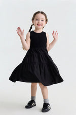 Load image into Gallery viewer, [Preorder] Ribbed Elise Swing Dress - Black
