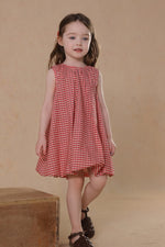 Load image into Gallery viewer, [Preorder] Grid Bubble Hem Dress
