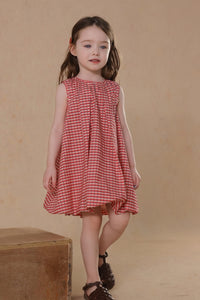 [Preorder] Grid Bubble Hem Dress