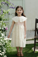 Load image into Gallery viewer, [Preorder] Lapel Collar Pink Florals Dress
