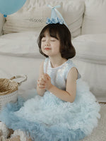 Load image into Gallery viewer, [Preorder] Elodie Ruffle Dress - Blue
