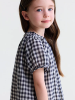 Load image into Gallery viewer, [Preorder] Midnight Gingham Smocked Dress
