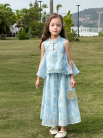 Load image into Gallery viewer, Misty Rain Cheongsam Top &amp; Bottom Set
