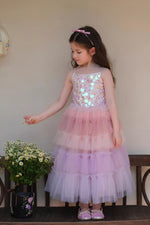 Load image into Gallery viewer, [Preorder] Sequined Gradient Tulle Dress
