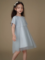 Load image into Gallery viewer, [Preorder] Trumpet Sleeve Lace Mesh Dress
