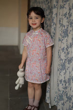 Load image into Gallery viewer, Pink Florets Classic Cheongsam Dress
