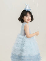 Load image into Gallery viewer, [Preorder] Elodie Ruffle Dress - Blue
