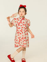 Load image into Gallery viewer, Dynasty Bloom Cheongsam Dress
