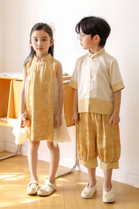 Yellow Bamboo Cheongsam Dress