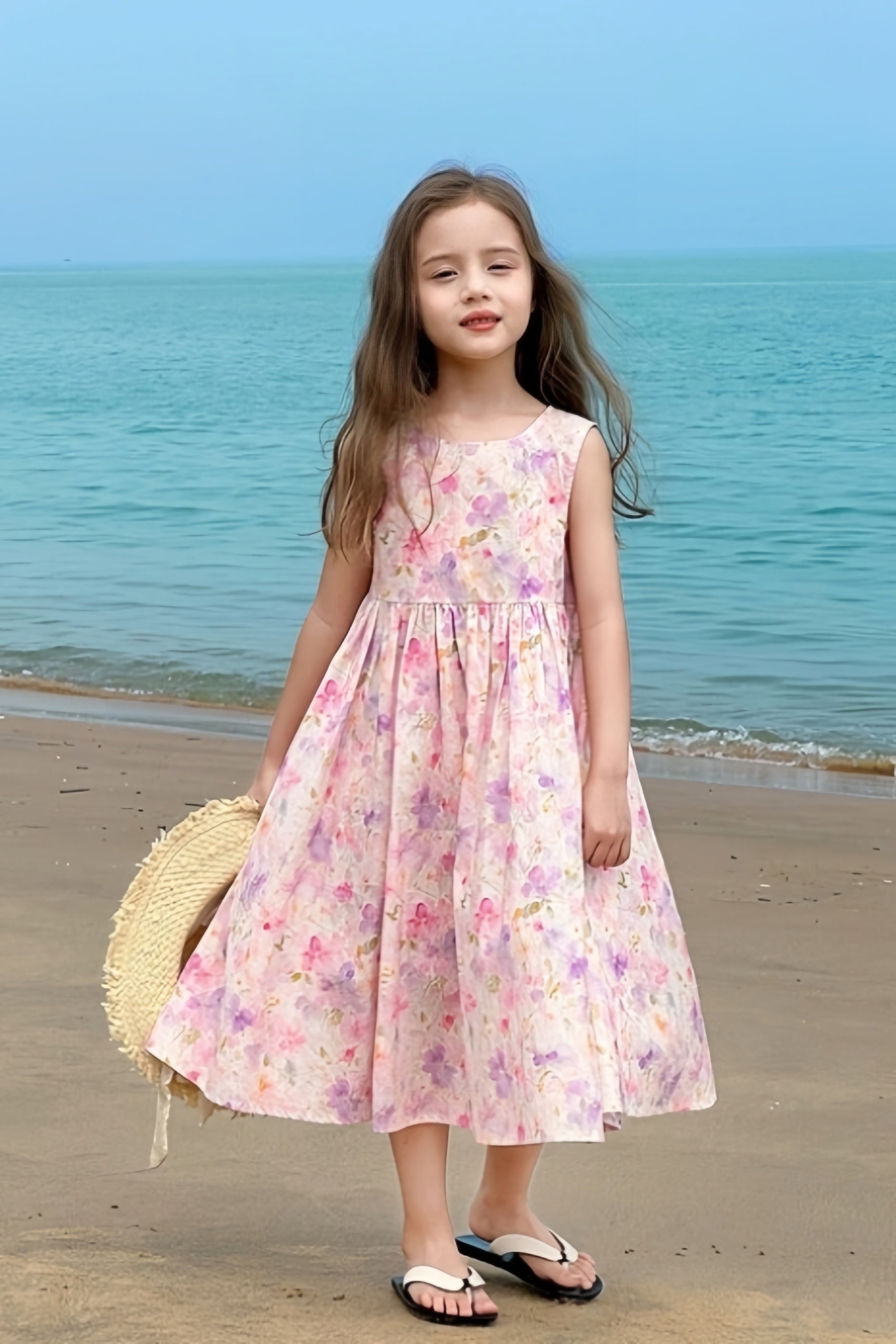 [Preorder] Printed Floral Vest Dress