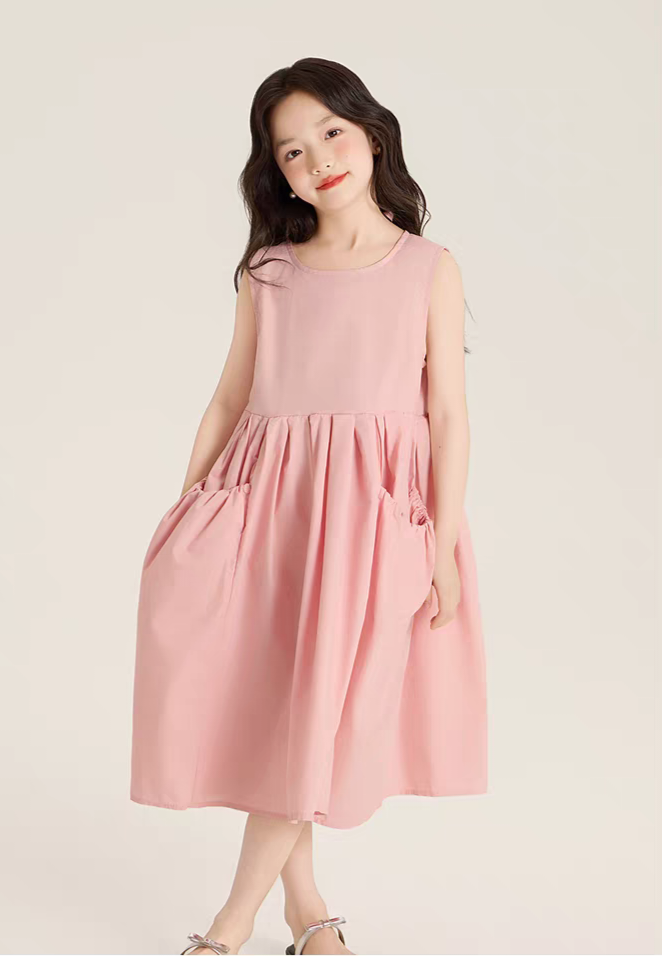 [Preorder] Front pockets Vest Dress